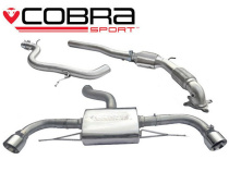 Audi TT 1.8 & 2.0 TFSI (Mk2) (2WD) Dual Exit T/Ps 11- Turboback-sportavgassystem (Med De-Cat) Cobra Sport
